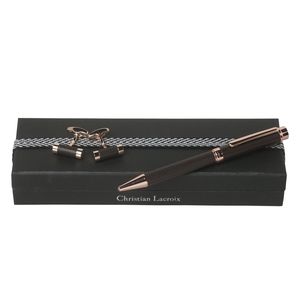 Set Christian Lacroix : Boutons de manchette + Stylo avec logo 2