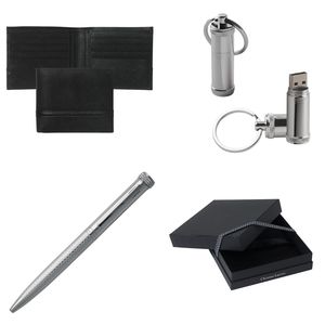 Set Christian Lacroix : Clé USB + Portefeuille-cartes + Stylo personnalisable 1