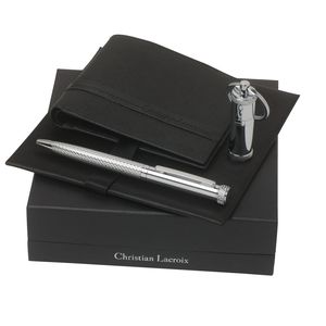 Set Christian Lacroix : Clé USB + Portefeuille-cartes + Stylo personnalisable 2