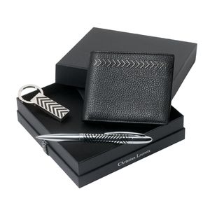 Set Christian Lacroix : Clé USB + Portefeuille-cartes + Stylo pour entreprise