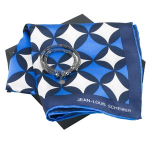 Set Jean-Louis Scherrer : Foulard + Bracelet personnalisable