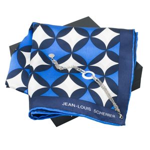 Set Jean-Louis Scherrer : Foulard + Bracelet personnalisé