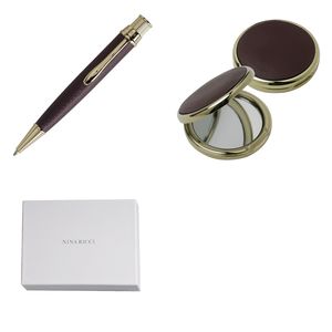 Set Nina Ricci : Boîte miroir + Stylo avec logo 1