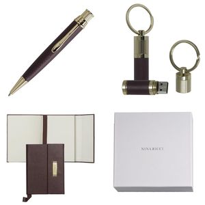 Set Nina Ricci : Clé USB + Carnet + Stylo personnalisable 1